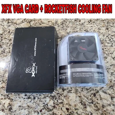 XFX ONE 1GB DDR3 HDMI DVI VGA PCI-E Graphics Card +ROCKETFISH COOLOING FAN - Image 1 of 3