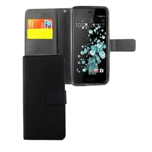Handyhülle Schutz Case für HTC U Play Cover Tasche Wallet Etui Handyhülle Neu - Zdjęcie 1 z 6