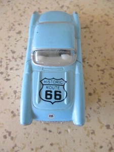 1957 CHEVY CORVETTE,  DIECAST, LT BLUE,  HISTORIC RTE 66, 1:64 SCALE MODEL, NEW - Picture 1 of 16