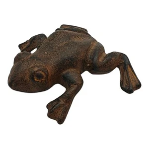Cast Iron Small Frog Hollow Decor Figure - Picture 1 of 8