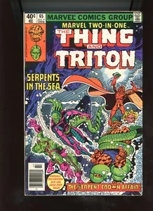 1980 Marvel, " Marvel Two-In-One " # 65, Thing & Triton, VF, BX81 - Picture 1 of 2