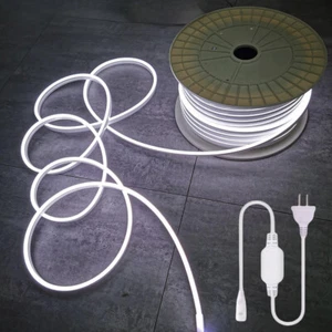 110V 220V 6mm Led Neon Rope Light Strip Flexible IP67 In/Outdoor Building Decor - Picture 1 of 12