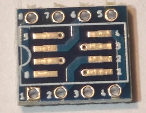 8SOIC to 8DIP IC Chip Conversion Board. 10 X 11mm. V Score together set of 10pcs - Picture 1 of 2