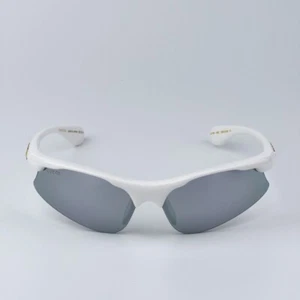 Gucci Men AUTHENTIC Sunglasses White Silver Mirror Mask GG1774S 002 BRAND NEW - Picture 1 of 11