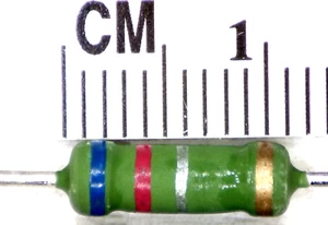 2 pcs 0.62 ohm 2W Metal Oxide Power Resistors. - Picture 1 of 1