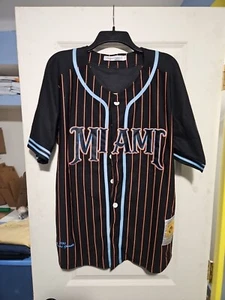 Miami Giants Headgear Classics Negro League Baseball Black Jersey Men’s - Picture 1 of 18