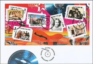 Music Bands Retro Rock Pop Artist Finland Mint FDC Sheet 2010 - Picture 1 of 1
