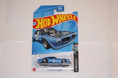 Hot Wheels 1970 Pontiac FireBird HW Modified Blue 2/5 18 DieCast Car New - Image 1 of 4