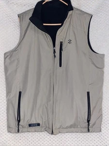 Izod PerformX hellbraun/grau Wende Fleece wind wasserabweisend Weste Herren Gr. M - Bild 1 von 8