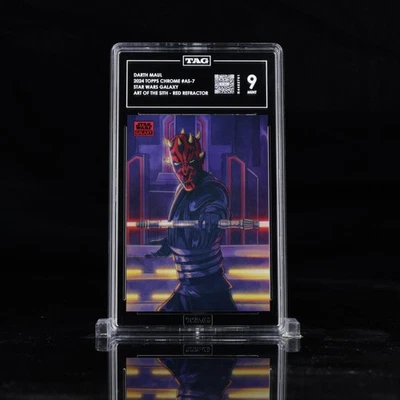 Topps Star Wars Galaxy Chrome 2024 Darth Maul Red Refractor /5 🔥POP 1 Not PSA - Image 1 of 2