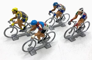 44418 COFALU / PLASTIQUE / TOUR DE FRANCE /LOT 4 CYCLISTES EQUIPES DIVERSES 1/32 - Picture 1 of 2
