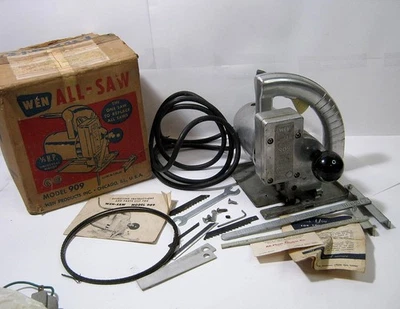 Vintage Wen All Saw Model 909 w Accessories & Box - Works - See Video - - Image 1 of 4