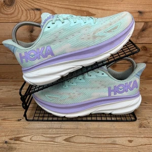 Hoka One One Turnschuhe Damen Größe UK 6,5 Clifton 9 Sunlit Ocean Laufschuhe - Bild 1 von 13