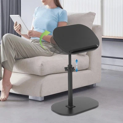 C Shaped End Table, Small Side Table for Couch, Sofa Table for Living Room - Image 1 of 4