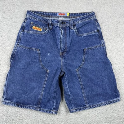 Empyre Shorts Mens 32x9 Blue Denim Jorts Baggy  Double Knee Denim Carpenter Y2K - Image 1 of 4