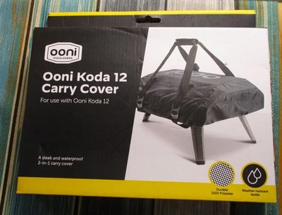 Ooni Koda 12 Pizza Oven Carry Cover Black Waterproof #UU-P07900 Open Box - Image 1 of 4