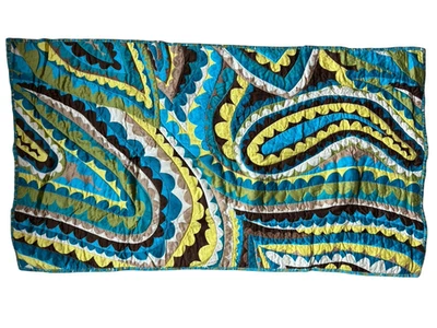 Par de fundas de almohada TRINA TURK Vivacious King 100 % algodón acolchado azul verde nuevo en paquete Foto 1 de 4