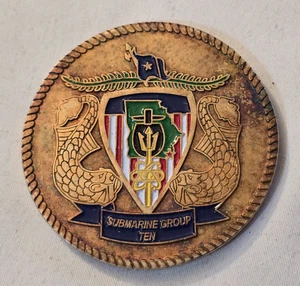 Moneda Desafío Desorden CPO Jefe Submarinos Grupo Diez Submarinos de la Marina de los Estados Unidos / 10 - Imagen 1 de 4