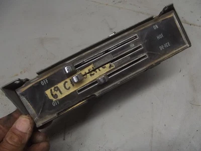 1968 1969 68 69 Malibu Chevelle El Camino  Non A/C Heater Dash Control PARTS - Image 1 of 4