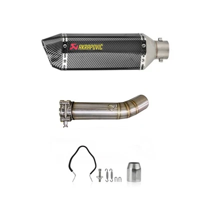 For Honda CBR500R CB500F CB500X Dual Exit Tail Pipe 51mm Muffler Exhaust System Foto 1 de 4