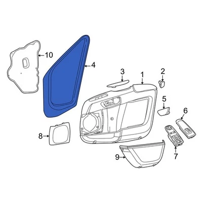 For Ram ProMaster 1500 2023-2024 Ram 7TA65JXWAA Front Left Door Window Molding Foto 1 de 2