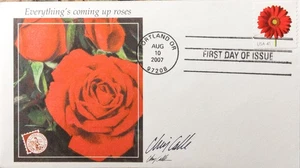 American Philatelic Society Firmado Chris Calle 4169 Red Gerbia Daisy - Imagen 1 de 1