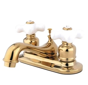 Kingston Messing KB602PX Restauration 4 Zoll mittige Toilettenarmatur - Bild 1 von 2