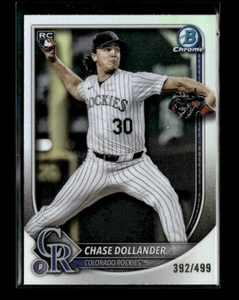 Chase Dollander 2025 Topps Bowman Chrome Rookies RC Refractor 392/499 [xlz74 - Picture 1 of 2