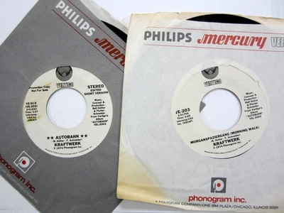 Kraftwerk lot of 2x45rpm AUTOBAHN Singles  #4045 - Imagem 1 de 3