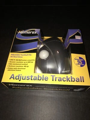 NEW Memorex (3202-2314) Adjustable Trackball Mouse Serial/PS2 - Image 1 of 4