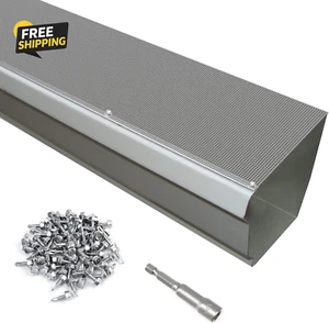 Paquete de 35 protectores de canalones de micro malla de acero inoxidable para sistema de canalones de 4", 5", 6", Un - Imagen 1 de 12