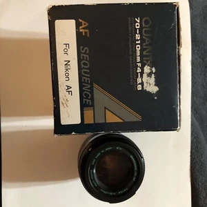 Quantaray-NF AF 70-210mm F/4-5.6 MC Lens for Nikon AF Mount (No Caps) - Picture 1 of 4