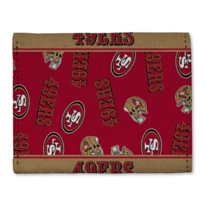 Rico Industries San Francisco 49ers Canvas Trifold Wallet New USA - Picture 1 of 3