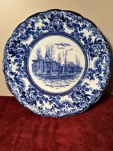 Antique Cortland NY F. Winkle TOGO Colonial Pottery Stoke England Deep Flow Blue - Picture 1 of 13