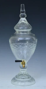 Cut Glass Apothecary Lidded Vodka Dispenser, circa 1910 - Picture 1 of 4