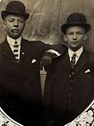 Antique Cabinet Card Photo Of Dapper Handsome Men One W/ Cigar In Mouth Gay Int