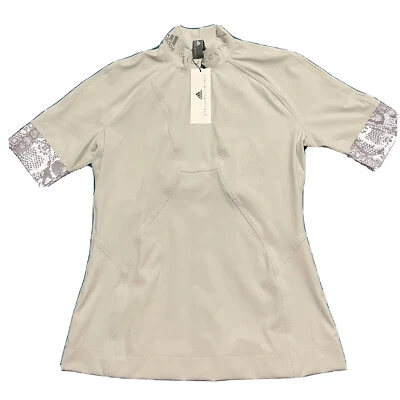 adidas Stella McCartney Women Heat RDY Run Compression Tee Pebble Size S FK9701 - Image 1 of 4