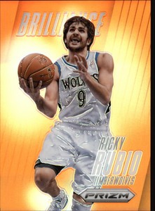 2013-14 Panini Prizm Brilliance Prizms Orange #16 Ricky Rubio /60