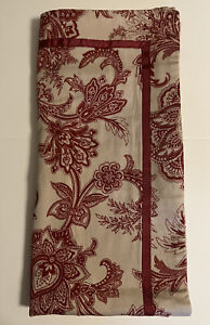 Charter Club Collection Red Paisley Floral Euro Pillow Sham