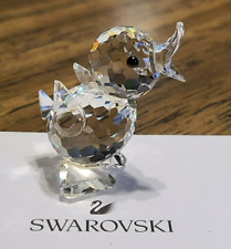 New ListingðŸ¦† Swarovski Crystal Small Standing / Quacking Drake Duck Figurine, w/ Open Bill