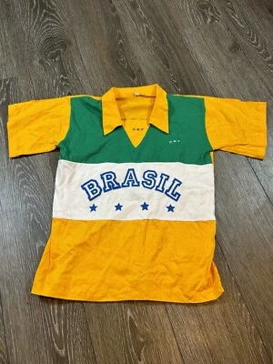 Camiseta deportiva de fútbol vintage Bebeto #7 Brasil talla juvenil pequeña puntada única Foto 1 de 4