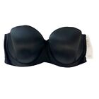 New Elomi Smoothing Underwire Foam Molded Strapless Bra Black - Size 36F