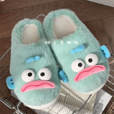 HANGYODON Cartoon Plush Slipper Women Warm Cotton Slippers Indoor Shoes Gift - Image 1 of 4