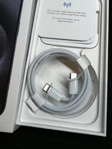 Original USB-C  Charger Cable Charging Cord For iPhone 15 - Picture 1 of 2