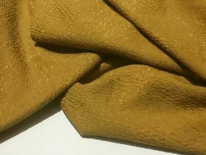 New High Class Designer Mustard Heavy Jacquard Brocade Shiny Cloque Fabric - Picture 1 of 8