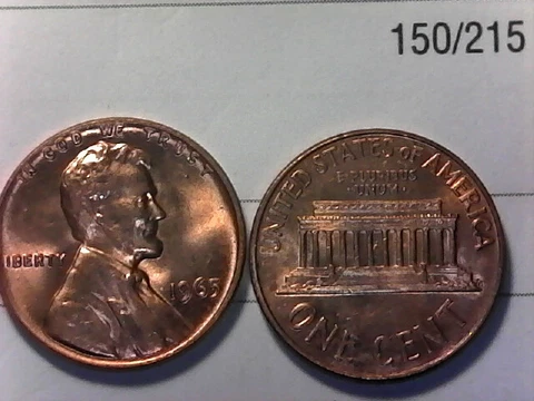 1965 LINCOLN PENNY UNCIRCULATED NICE Cover