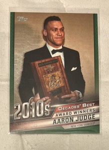 2020 Topps Decades’ Best Retail Green Aaron Judge! Yankees