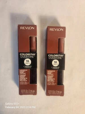 Revlon ColorStay Overtime 16 HRS Longwear Lipcolor 370 Pearl  2 Pack New - Image 1 of 4