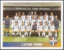 PANINI FOOTBALL LEAGUE 95 -#109-LUTON TOWN TEAM PHOTO