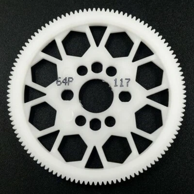 Yeah Racing SG-64117 Competition Delrin Spur Gear 64P 117T :1/10 On Road Touring - Image 1 of 3